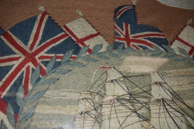 Lot 125 - A 19th Century British Sailor's Woolwork Picture/Woolie