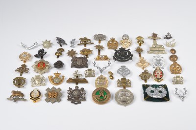 Lot 141 - An assortment of Regimental Cap Badges