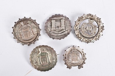 Lot 165 - Five Essex Regiment Sweetheart Brooches