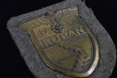 Lot 167 - A WWII German Army/Waffen SS Kuban Shield