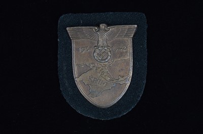 Lot 168 - A WWII German Army/Waffen SS Krim Campaign Shield