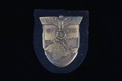 Lot 169 - A WWII German Army/Waffen SS Krim Campaign Shield