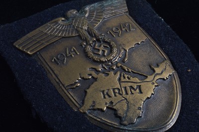 Lot 169 - A WWII German Army/Waffen SS Krim Campaign Shield