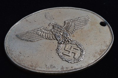 Lot 175 - A German Gestapo Warrant Disc