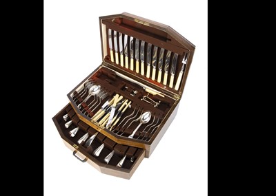 Lot 253 - An Art Deco period part canteen of cutlery