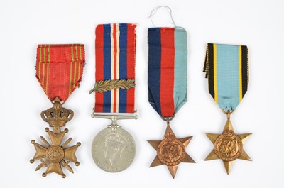 Lot 221 - A WWII Unattributed medal group of four