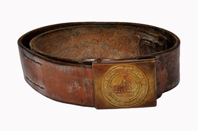 Lot 282 - An Imperial German (Saxon) Belt and Buckle