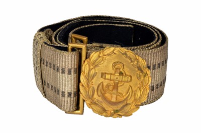 Lot 284 - A WWII German Kriegsmarine Officer's Brocade Belt