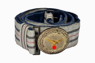 Lot 285 - A WWII Luftwaffe Officer's Parade Belt and Buckle