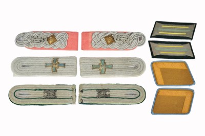 Lot 292 - A pair of NSDAP Orts Level Collar Tabs