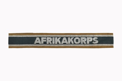 Lot 304 - A WWII German DAK Afrikakorps Cuff Title