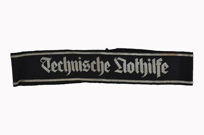 Lot 305 - A WWII Technische Nothilfe (TeNo) Cuff Title