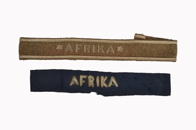 Lot 307 - Two Afrika Campaign Cuff Titles