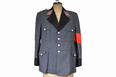 Lot 328 - A WWII German Luftwaffe Flak Four Pocket Service Tunic