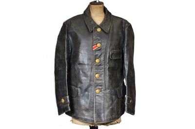 Lot 330 - A WWII Kriegsmarine Leather U-Boat Jacket