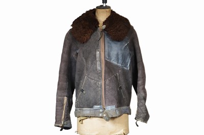 Lot 333 - A WWII Luftwaffe Shearling Flight Jacket