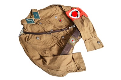 Lot 335 - A WWII German NSDAP Brown Shirt and Breeches Uniform