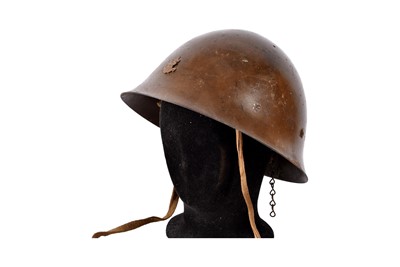 Lot 347 - A WWII Japanese Type Naval Landing Forces Helmet