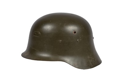 Lot 351 - A WWII German M42 Combat Helmet