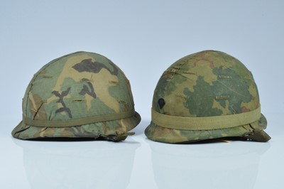 Lot 353 - Two M1 U.S Army infantry helmets