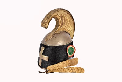 Lot 358 - An Italian Heavy Cavalry Officer's M1880 Helmet