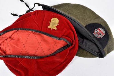 Lot 364 - An Argentinian Amphibious Commandos Group (APCA) Beret and Badge