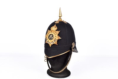 Lot 368 - Welsh Regiment Officer's Home Service Helmet