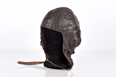Lot 387 - A German Luftwaffe Winter Pattern Flying Helmet