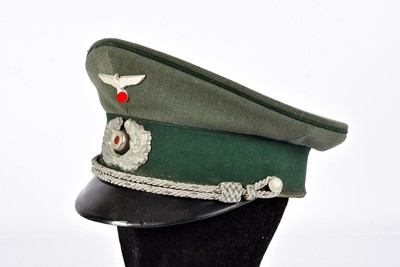 Lot 391 - A WWII German Officer's peaked Cap
