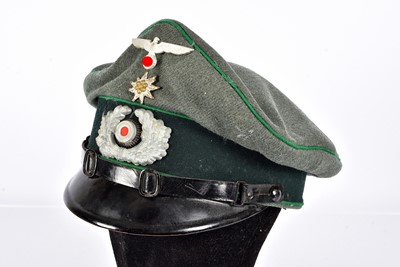 Lot 393 - A WWII Third Reich Heer Gebirgsjager Mountain Troops Officers Schirmmutze Cap