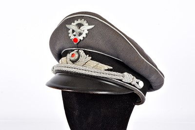 Lot 397 - A WWII German Luftwaffe Civilian Technicians peaked Cap