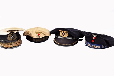 Lot 402 - Four Kriegsmarine Caps