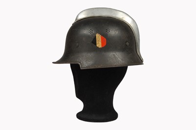 Lot 410 - A WWII German M34 Pattern Fire Helmet