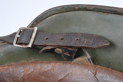 Lot 411 - A WWII German M35 Army Double Decal Steel Helmet