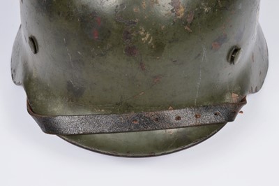 Lot 411 - A WWII German M35 Army Double Decal Steel Helmet