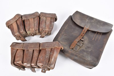 Lot 432 - Two WWI German Ammunition Pouches