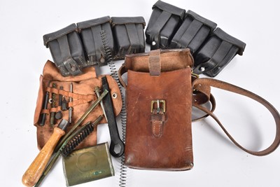Lot 438 - A WWII Period German MP34 Submachine Gunners' Tool and Cleaning Kit