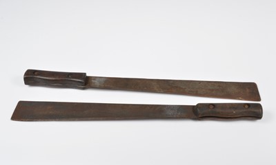 Lot 452 - Two WWII British Indian Army jungle machetes