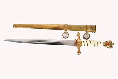 Lot 481 - A German Kriegsmarine Dagger by Alcosa of Solingen