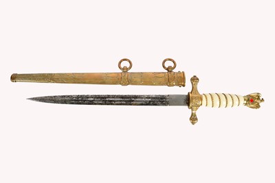 Lot 483 - A German Kriegsmarine Dagger by Carl Eickhorn of Solingen
