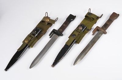 Lot 505 - Two Belgian Type A FN Fals with scabbards