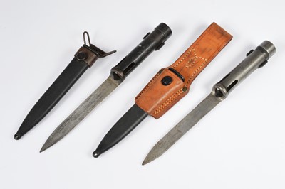 Lot 506 - Two Belgian FAL Type C Bayonets and Scabbards