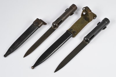 Lot 508 - Two Belgian FAL Type C Bayonets and Scabbards
