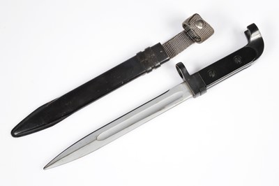 Lot 530 - A German AK47 bayonet and scabbard