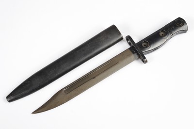 Lot 531 - An L1A3 bayonet and scabbard