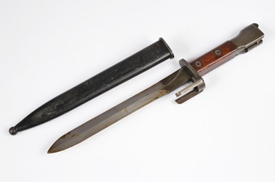 Lot 538 - A British Trials X2E1 FN Fal Bayonet and Scabbard