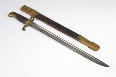 Lot 541 - A British 1855 Officially Shortened Cadet Lancaster Bayonet