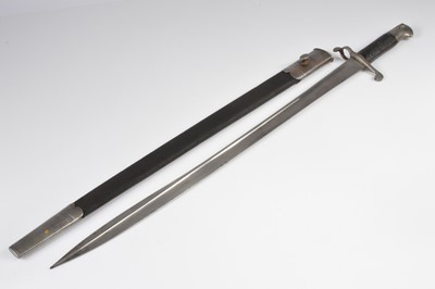 Lot 546 - A British 1855 Volunteer Steel Hilted Lancaster Bayonet