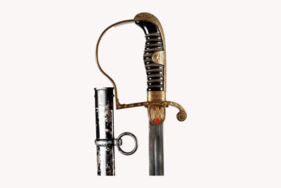 Lot 567 - A WWII German Army Officer's Degen Roon Pattern Sword