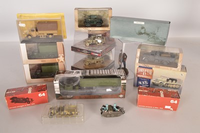 Lot 33 - WWII Military Diecast Vehicles and Models (15)
